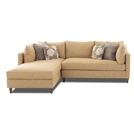 Modular Sofa Chaise with Down Blend Cushions